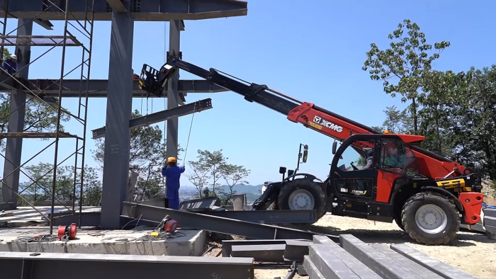 山区“变形记”！总XT4018K助力全钢寺庙建设