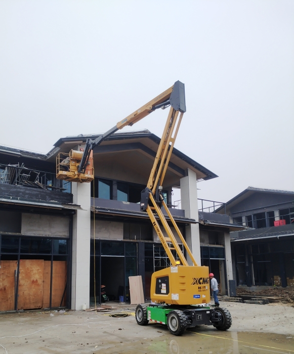 绿色建造新标杆！总锂电高机助力鄂州民生工程